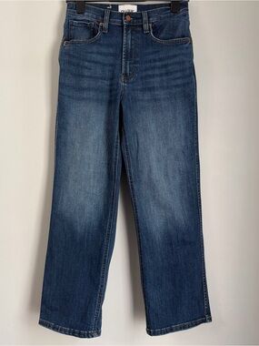 DU/ER Jeans Performance Denim High Rise womens 26x28 (Fits 26x27) Blue DUER